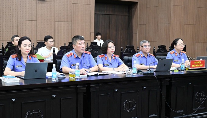 Đại diện VKSND Hà Nội tại tòa. Ảnh: Danh Lam