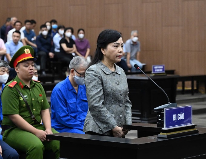 Bà Nguyễn Thị Kim Tiến tại tòa. Ảnh: Danh Lam