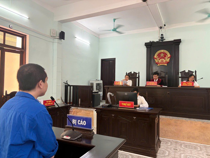 Bị cáo Hải tại phiên toà xét xử.