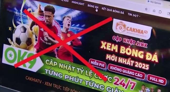 Nội dung quảng cáo trong các trận đấu theo yêu cầu, mang lại nguồn thu bất chính đặc biệt lớn