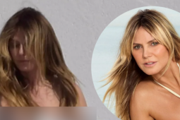Siêu mẫu Heidi Klum gây tranh cãi khi bán nude tắm nắng ở ban công