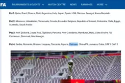 FIFA sửa lại thông báo sai về U17 Việt Nam, U17 Trung Quốc