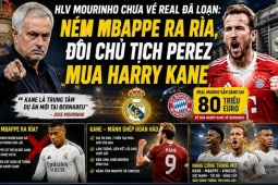 HLV Mourinho không tin tưởng Mbappe, đòi Real chi 80 triệu euro mua Harry Kane