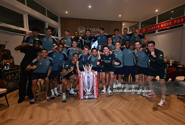 Arsenal vô địch Premier League 2025/26&nbsp;sau 22 năm
