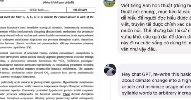Tranh cãi về độ khó của bài Đọc hiểu tiếng Anh đề thi thử tốt nghiệp THPT 2026