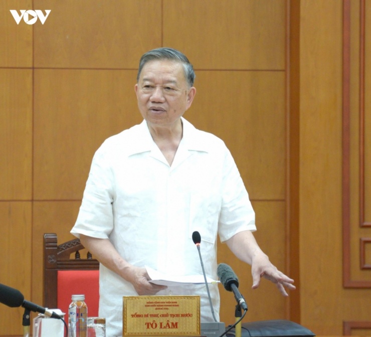 Tổng Bí thư, Chủ tịch nước Tô Lâm chủ trì buổi làm việc với Đảng ủy Chính phủ về tình hình triển khai thực hiện Chỉ thị 34 của Ban Bí thư.