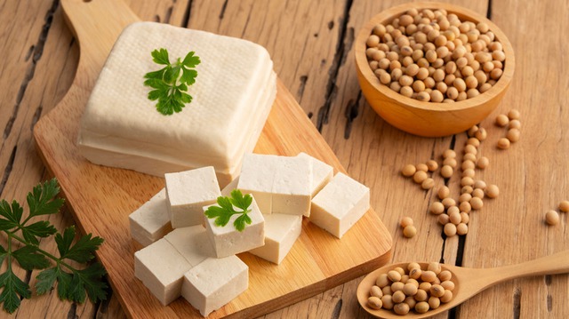 Đậu phụ giàu rất protein và các vitamin, khoáng chất có lợi cho sức khỏe.