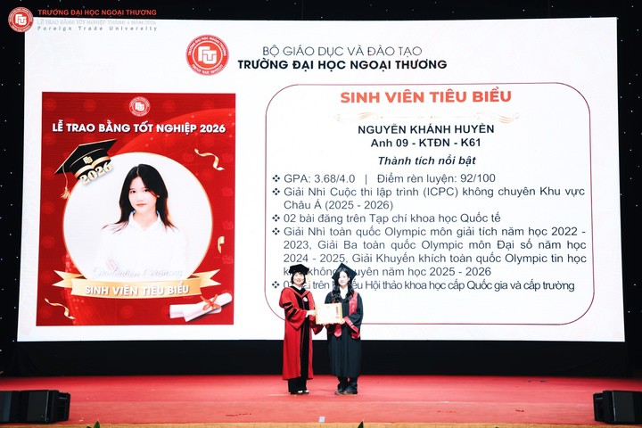 Nữ sinh Ngoại thương xinh đẹp tốt nghiệp xuất sắc, rinh loạt giải Olympic Toán, Tin - 2