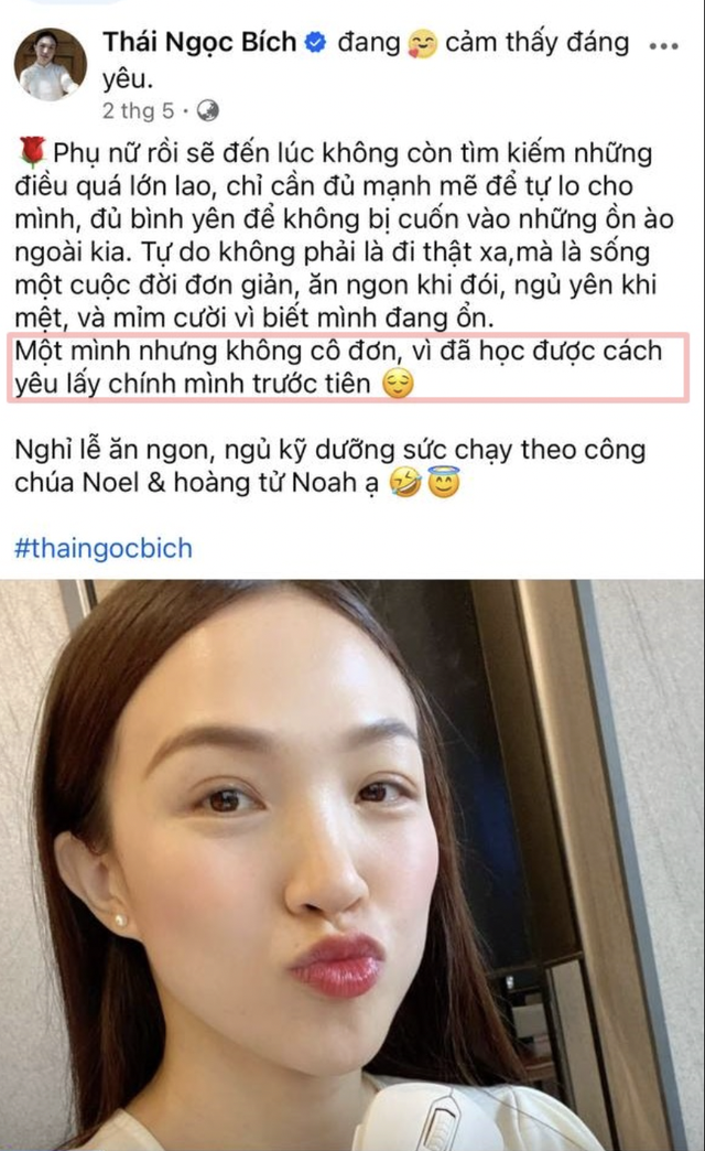 Dòng trạng thái gây chú ý của vợ Phan Đinh Tùng.