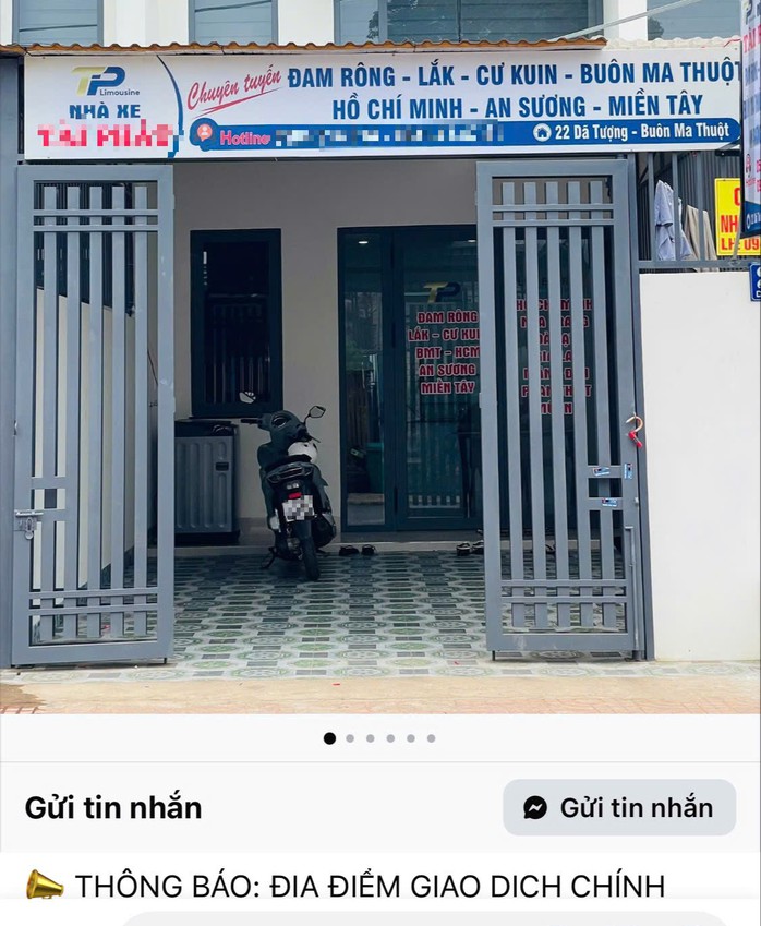 Địa chỉ số 22 Dã Tượng nơi được quảng cáo là văn phòng chính của Công ty Lux Express T.P.