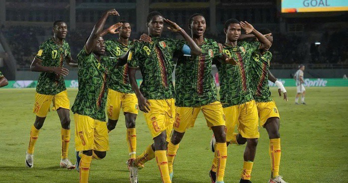 U17 Mali từng gây sốc khi thắng đậm U17 Argentina trong trận tranh hạng ba tại U17 World Cup 2023 (Ảnh: AP)