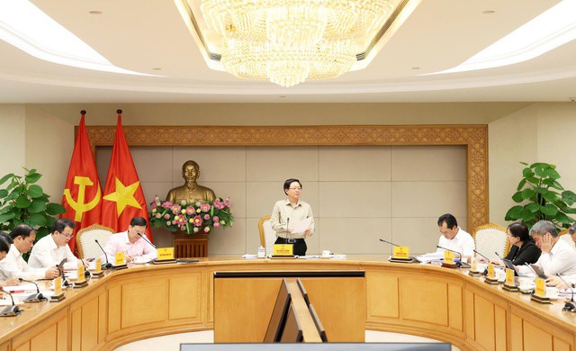 Phó Thủ tướng Hồ Quốc Dũng chủ trì cuộc họp về điều chỉnh Quy hoạch sử dụng đất quốc gia thời kỳ 2021-2030, tầm nhìn đến năm 2050. Ảnh: VGP/Gia Huy