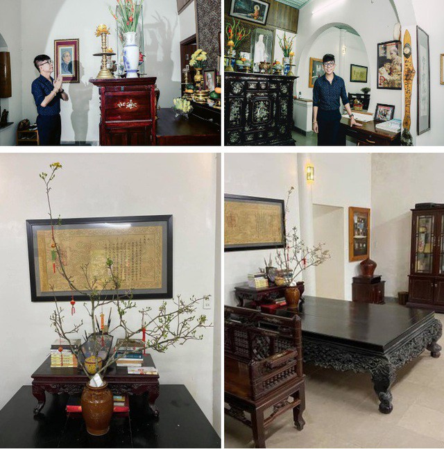 Đặc biệt, trong phòng khách của gia đình, hiện vẫn còn treo sắc phong của triều đình nhà Nguyễn vì gia đình anh ở Huế thuộc hàng "thế gia vọng tộc", nhiều đời làm quan.