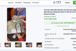 Túi Hermes bà Trương Mỹ Lan từng nói "giá trị không đáng bao nhiêu", đấu giá thu về hơn 14 tỉ đồng