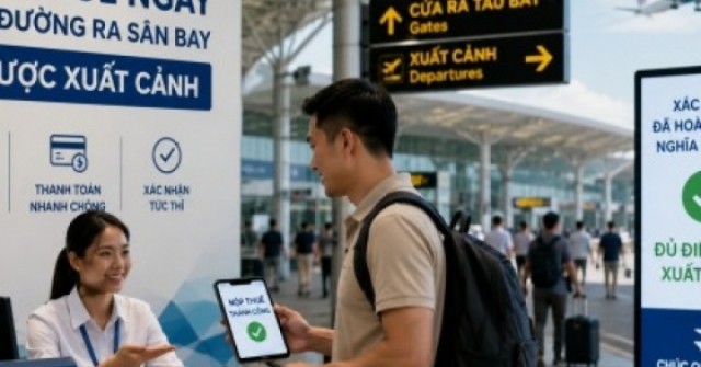 Có thể nộp thuế ngay trên đường ra sân bay để được xuất cảnh