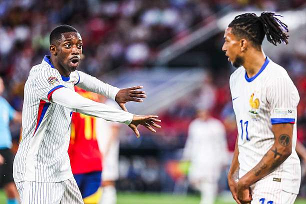 Dembele và Olise trên ĐT Pháp