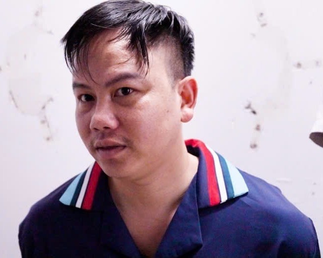 Trương Ngọc Hòa (bên trái), Trịnh Thành Trung (bên phải). Ảnh Công an cung cấp.