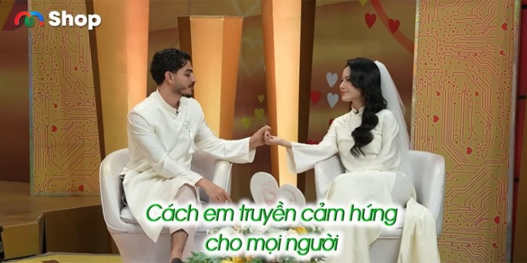 Cặp đôi có cuộc hôn nhân ngọt ngào. Ảnh cắt từ clip 