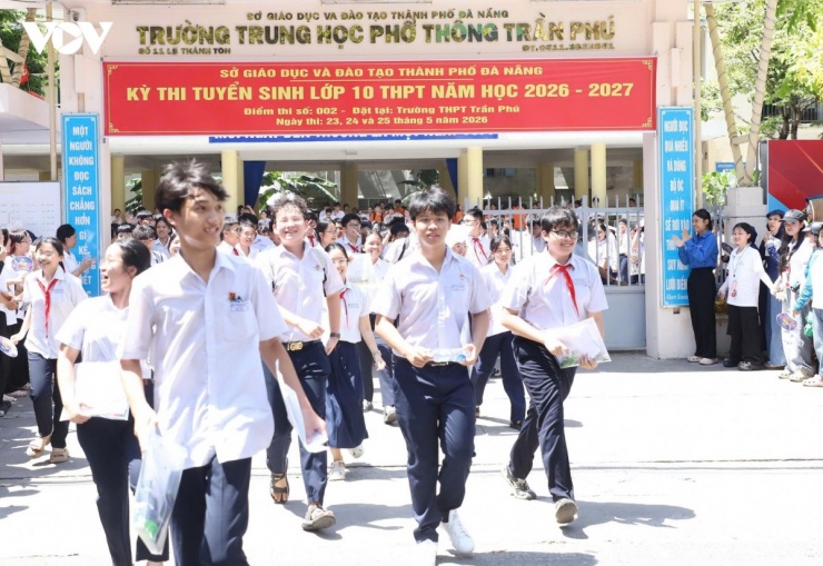 Thí sinh Đà Nẵng hoàn thành kỳ thi lớp 10 THPT