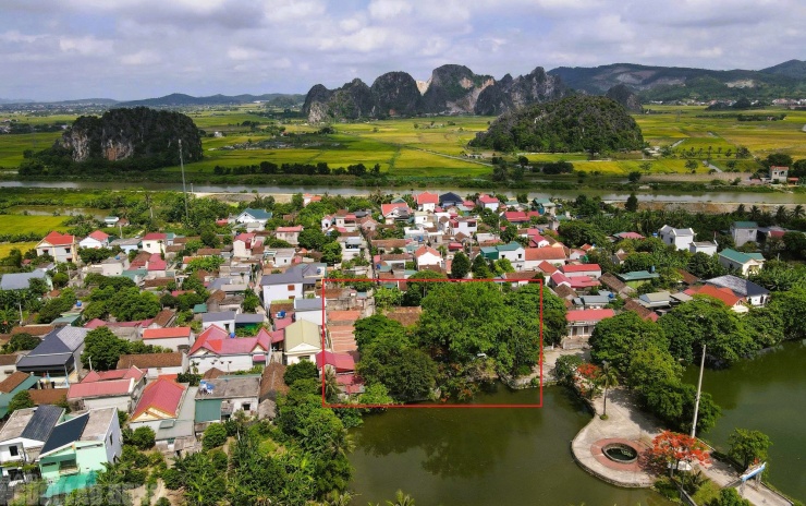 Không gian đình làng Bái Sơn nhìn từ trên cao