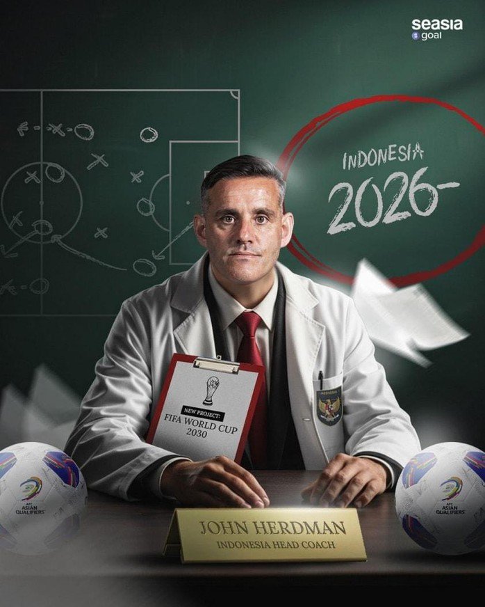 HLV John Herdman đặt mục tiêu giúp đội tuyển Indonesia tham dự VCK World Cup 2030