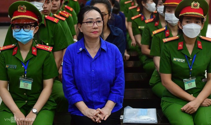 Bà Trương Mỹ Lan tại phiên tòa phúc thẩm hồi tháng 5/2025. Ảnh: Thanh Tùng