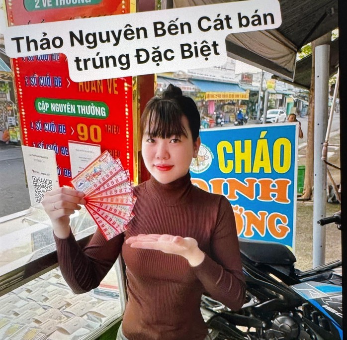 Giải độc đắc của vé số Bình Thuận trúng tại TPHCM. Ảnh: ĐLVS Thảo Nguyên
