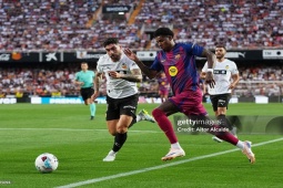 Video bóng đá Valencia - Barcelona:  " Địa chấn "  trong trận cầu 4 bàn (La Liga)