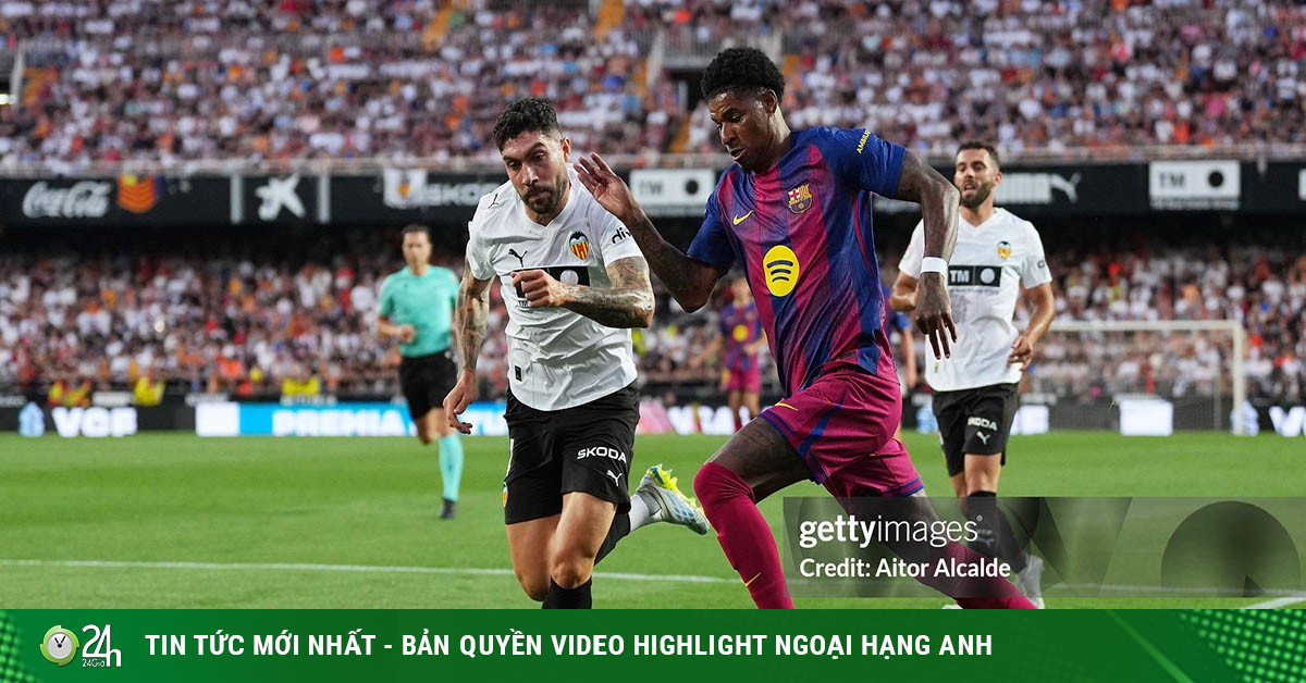 Video bóng đá Valencia - Barcelona: Lewandowski - Rashford dốc sức tấn công (La Liga)
