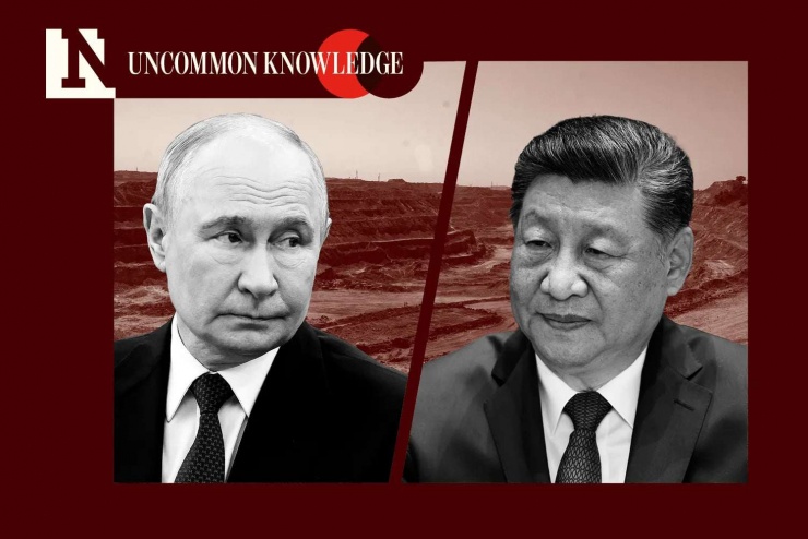 Tổng thống Nga Putin và Chủ tịch Trung Quốc Tập Cận Bình. Ảnh thiết kế của Getty