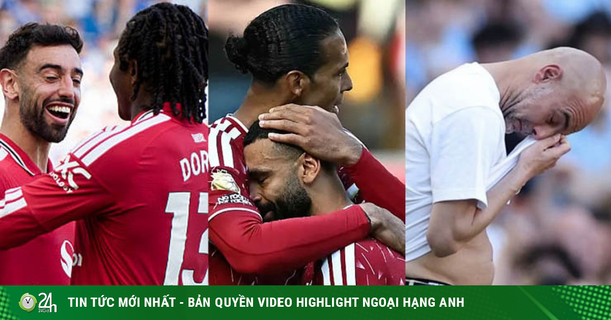 Ngoại hạng Anh hạ màn: Fernandes phá kỷ lục của De Bruyne, Salah & Pep bật khóc nức nở