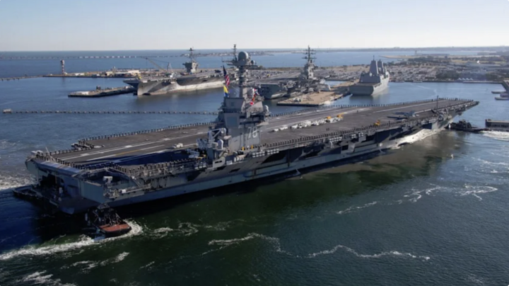 Siêu tàu sân bay USS Gerald R. Ford. (Ảnh: Hải quân Mỹ)