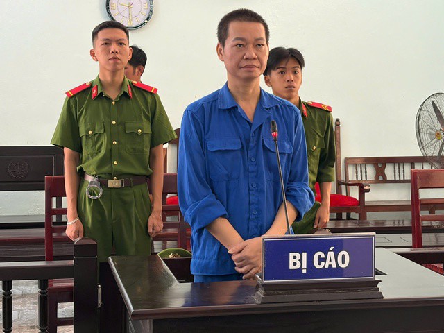 Bị cáo Phan Thành tại phiên tòa.
