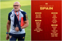 ĐT Tây Ban Nha công bố danh sách dự World Cup: Sạch bóng sao Real Madrid