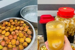 Mẹ đảm bày cách làm trà vải thanh mát, để cả năm vẫn giòn sần sật