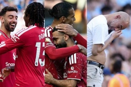 Ngoại hạng Anh hạ màn: Fernandes phá kỷ lục của De Bruyne, Salah & Pep bật khóc nức nở