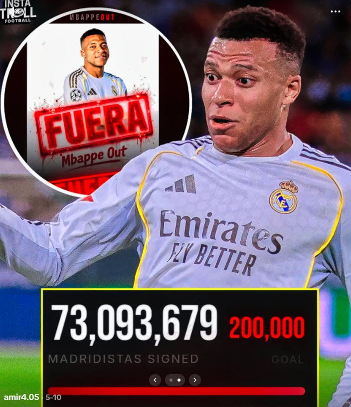 73 triệu chữ ký yêu cầu Real bán Mbappe khiến mạng xã hội bùng nổ