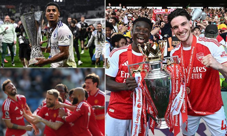 Arsenal ở nhóm hạt giống 1, trong khi MU ở nhóm hạt giống 2 của Champions League mùa tới