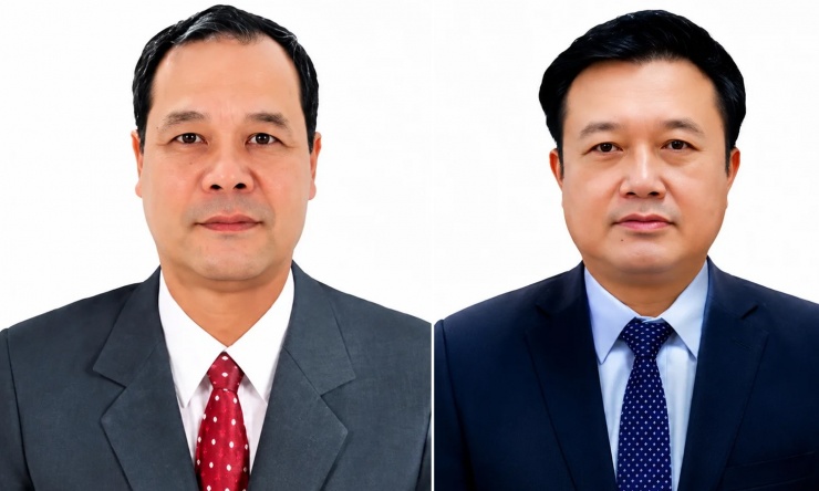 Ông Nguyễn Đức Thành (bên phải) và ông Điệp Văn Chiến. (Ảnh: Đông Bắc)