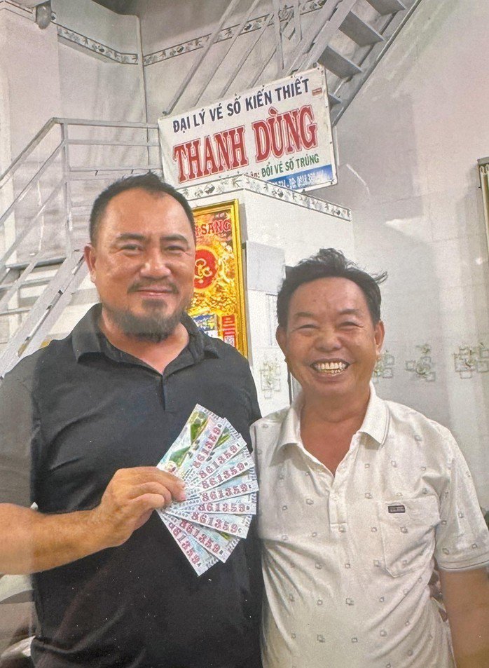 Giải độc đắc của vé số Cà Mau trúng tại xã Sông Đốc, tỉnh Cà Mau. Ảnh: ĐLVS Thanh Dùng