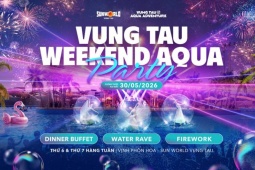 Vũng Tàu “khuấy đảo” hè 2026 với pháo hoa và đại tiệc âm nhạc hàng tuần tại công viên nước