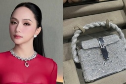 Hương Giang xách túi đính gần 9.000 viên kim cương tại MGI All Stars