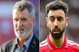 Huyền thoại Roy Keane đáp trả Fernandes, ví đội trưởng MU là "con lừa"