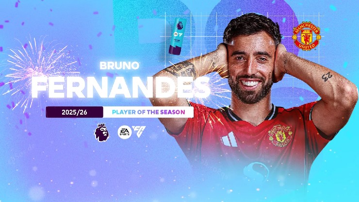 Fernandes cũng trở thành "Cầu thủ xuất sắc nhất Ngoại hạng Anh mùa giải 2025/26"