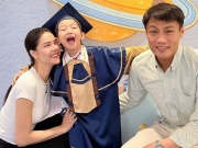 Ảnh sao 27/5: Kỳ Hân - Mạc Hồng Quân mừng con trai tốt nghiệp mầm non
