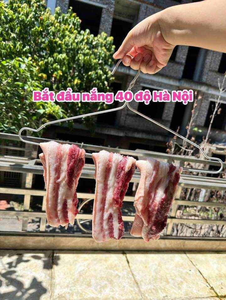 trào lưu tự làm “thịt một nắng” tại nhà gây sốt mạng xã hội.