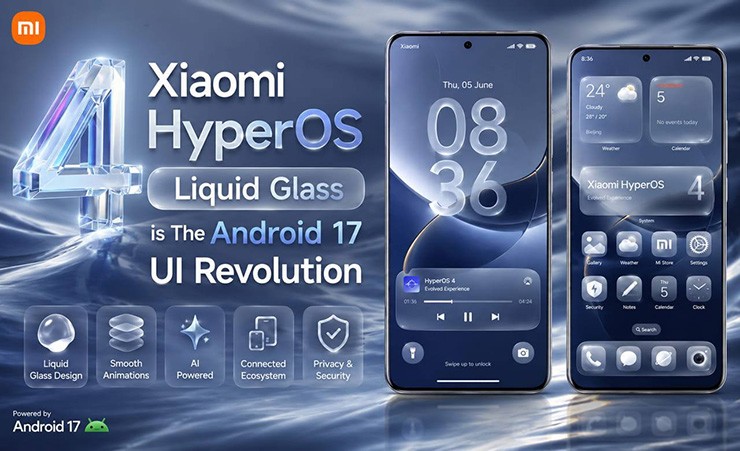 Giao diện người dùng sẽ dựa trên phong cách của Liquid Glass từ Apple.