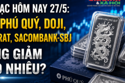 Giá bạc hôm nay 27/5: Bạc Phú Quý, Doji, Ancarat, Sacombank-SBJ tăng giảm bao nhiêu?