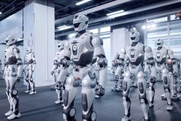 "Sốc" trước nhà máy Trung Quốc cứ 15 phút lại "ra lò" một robot nhân hình