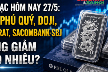 Giá bạc hôm nay 27/5: Bạc Phú Quý, Doji, Ancarat, Sacombank-SBJ tăng giảm bao nhiêu?